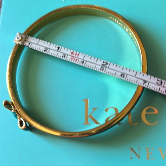 Kate spade bow bangle bracelet blue with gift box - Picture 9 of 10